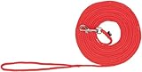 TRIXIE Schleppleine S–M, 10 m ø 5 mm in rot - Lange Hundeleine für Training und Outdoor - für kleine bis mittelgroße Hunde -...
