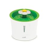 Catit Flower Fountain, Blumentrinkbrunnen für Katzen, 3L, weiß/grün, 1 Stück (1er Pack)