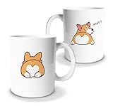 tassenprinter Corgi Tasse/Welsh Corgie Tasse 300ml Keramik Kaffee-Tasse als Geschenk für Hunde-Fans Mamas Liebhaber lustige und...