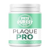 Pets Purest Plaque Pro Pulver für Hunde, Katzen & Haustiere 180g - 100% Natürliche Plaque & Zahnstein Entferner für Mundgeruch,...