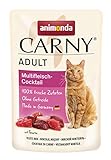 animonda Carny Adult Multifleisch-Cocktail (12 x 85 g), Katzennassfutter für ausgewachsene Katzen, Nassfutter mit 100 % frischen,...