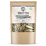 Native SPROTTEN getrocknet | Trockenfisch Leckerli groß für Hunde | Reich an Omega-3 Fettsäuren | Auch für Welpen geeignet |...