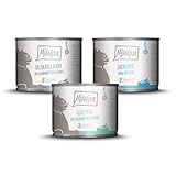 MjAMjAM - Premium Nassfutter für Katzen - Mixpaket II - Huhn & Kürbis, Pute, Ente & Geflügel, 6er Pack (6 x 200 g),...