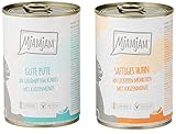 MjAMjAM - Premium Nassfutter für Katzen - Monopaket I - mit Huhn und Pute, 6er Pack (6 x 400 g), getreidefrei mit extra viel...