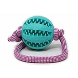 My Joone Made with Love | Hundespielzeug aus Tau in der Farbe pink-Silber und Vollgummiball/Dentalball für kleine und große...