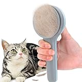 Hundebürste, Katzenbürste Selbstreinigende Slicker-Bürste Pets Brush Haustier Bürsten mit Großer Knopf für Katzen Hunde...