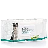AniForte Pflegetücher für Hunde 100 Stück - XXL desodorierende Reinigungstücher mit Frischeverschluss, hypoallergen, mild,...