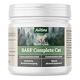 AniForte Barf Complete Katze 100g - Natürliche Rundumversorgung mit Omega 3, Bierhefe, Taurin, Hagebutte, Premium Futter Zusatz...