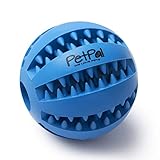 PetPäl Hundeball mit Zahnpflege-Funktion Noppen Hundespielzeug aus Naturkautschuk - Robuster Hunde Ball Ø 7cm - Hundespielball...
