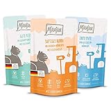MjAMjAM - Premium Nassfutter für Katzen - Mixpaket IV - 4*Huhn, 4*Ente & Geflügel, 4*Pute 12 x 125g, 12er Pack (12 x 125 g),...