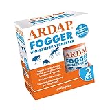 ARDAP Fogger 2 x 100ml - Effektiver Vernebler zur Ungeziefer- & Flohbekämpfung für Haushalt & Tierumgebung - für Räume bis...