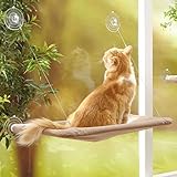 YIQI Katzenhängematte am Fenster für die Stange der Katze, Hängebett für Haustiere mit Saugnapf, bequem, langlebig, robust,...