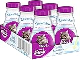 Whiskas Katzenmilch für Katzen ab 6 Wochen – Leckerer Snack für eine glückliche Katze – Laktosefrei und leicht verdaulich...
