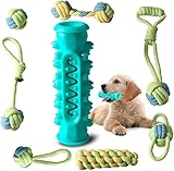 ALANGDUO Hundespielzeug Set, Hundespielzeug Welpenspielzeug Hundeseil, 8 Stück Natürliche Baumwolle Kauen Hundespielzeug Welpen...
